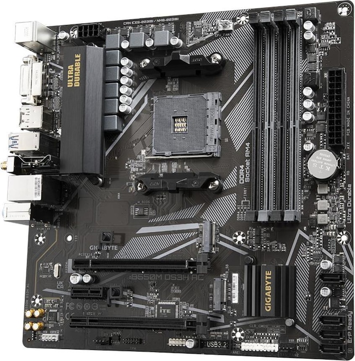 Produktbild Gigabyte B550M DS3H AC (AM4, AMD B550, mATX)