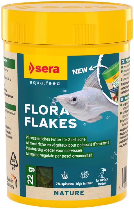 Produktbild Sera Pflanzenfutter Flora Nature, 22 g (Zierfische, 100 ml)
