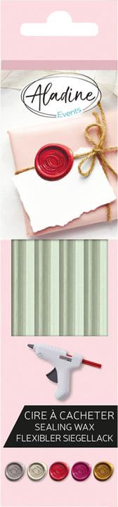 Image du produit Aladine Cire à cacheter Vert d'eau, Crayons de cire pour pistolet à cire, Vert