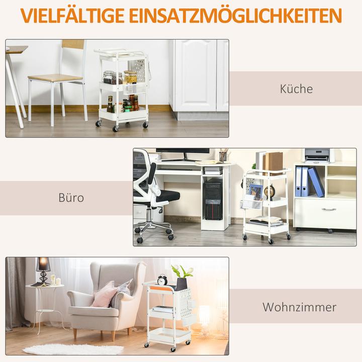 Image du produit Homcom Chariot de cuisine