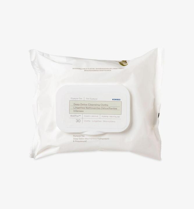 Image du produit Korres Tea Detox-Wipes 30 Stk. (Lingettes nettoyantes pour le visage)