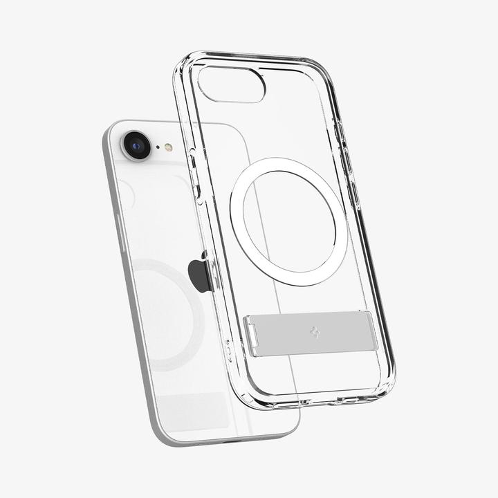 Actual product image Spigen Ultra Hybrid S (MagFit) iPhone 16e Casen Clear White (Apple iPhone 16e)