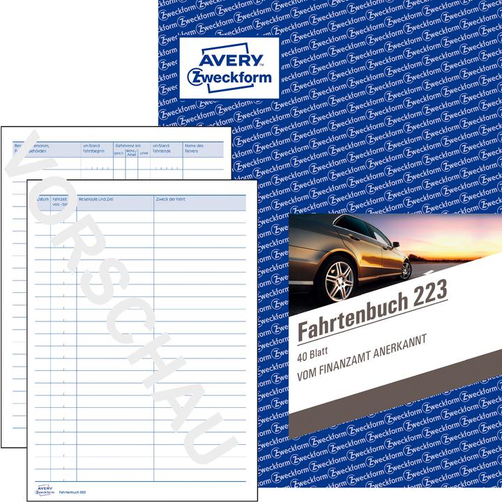 Avery Fahrtenbuch (A5, Kariert, Weicher Einband)
