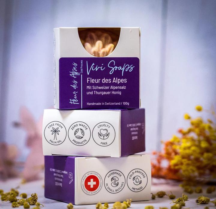 Immagine prodotto Vivi Soaps Fleur des Alpes - Salzseife (Sapone duro)