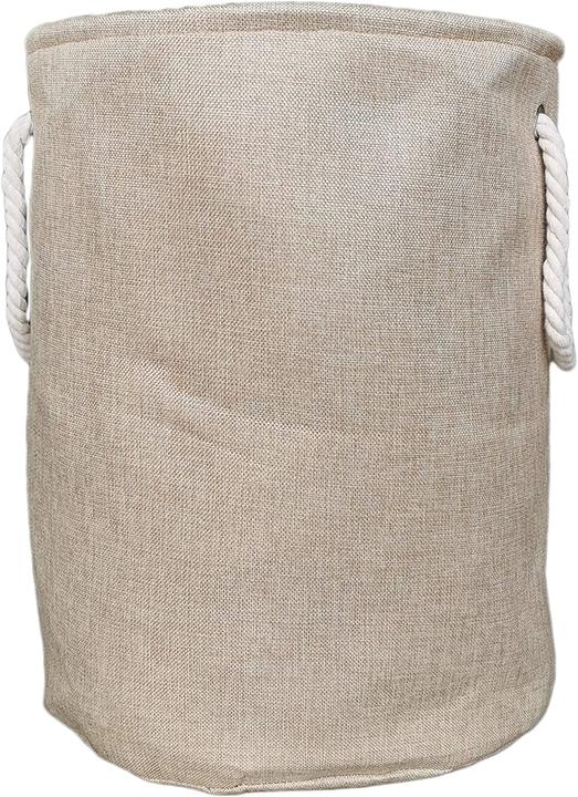 Latja Wäschekorb aus Leinen beige 2er