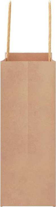 Image du produit vidaXL Sacs en papier kraft 250 pcs. avec anse Marron 18x8x22 cm Sac en papier (250x)