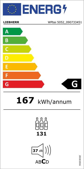 Label énergétique Liebherr WPbsi 5052