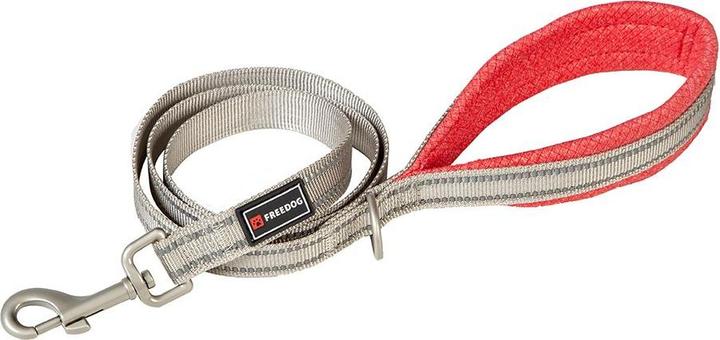 Actual product image Freedog Short nylon leash Shiva red 120x2.5cm (2.5, Dog, General)