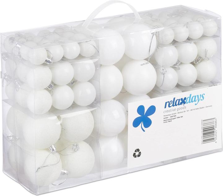 Produktbild Relaxdays Weihnachtskugeln (100x)