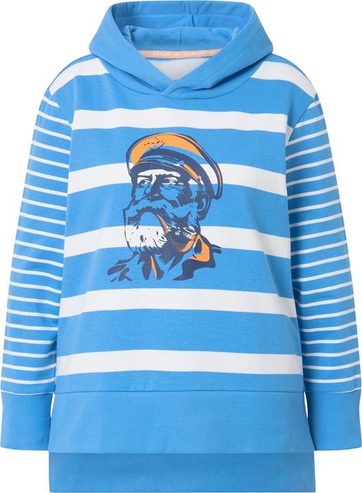 Actual product image Laurasøn Hooded Striped Long-Sleeve Sweatshirt (52)