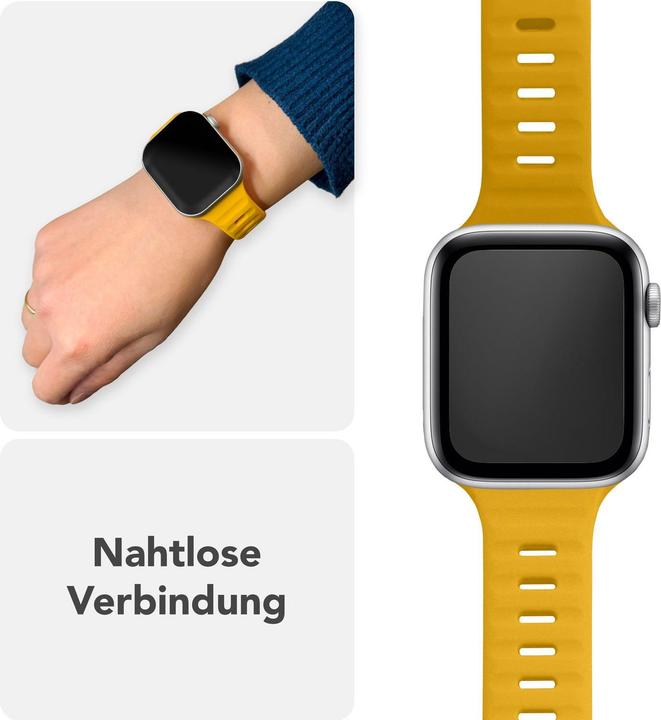 Produktbild Nalia Motion Silikon-Armband für Apple Watch, Sportarmband wasserfest - Soft, Flexibel & Langlebig (Silikon)