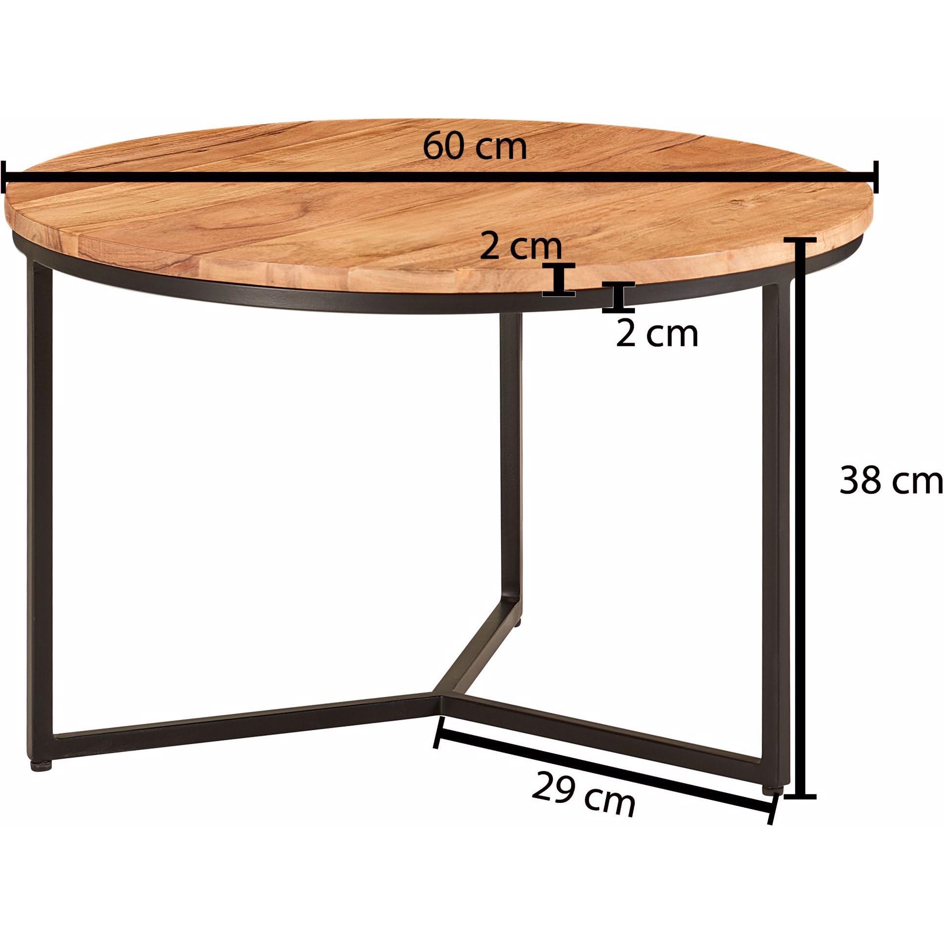 Thumbnail - Wohnling, Couchtisch + Beistelltisch, Lima (60 x 60 x 38 cm)