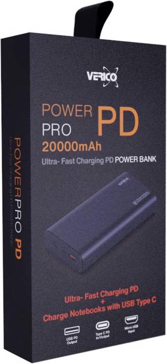 Actual product image Verico Power Pro PD (20000 mAh, 74 Wh)