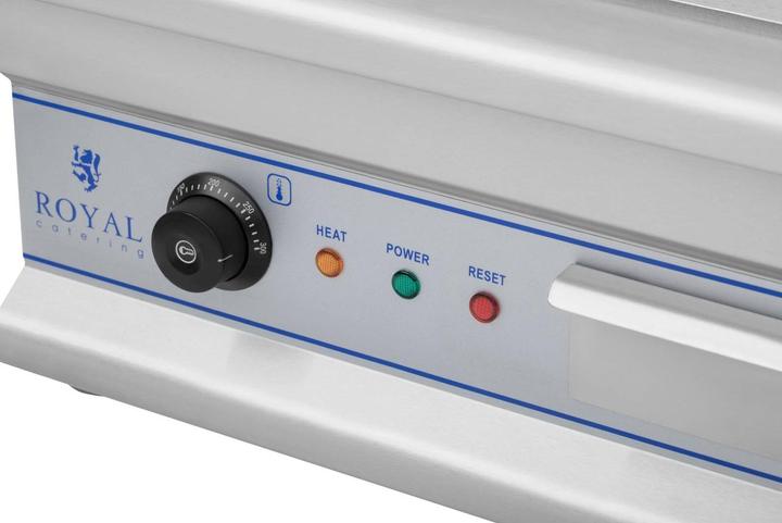 Produktbild Royal Catering Elektro Grillplatte Griddleplatte Griddle Bräter Grill 75 cm Glatt 2 x 3200 W