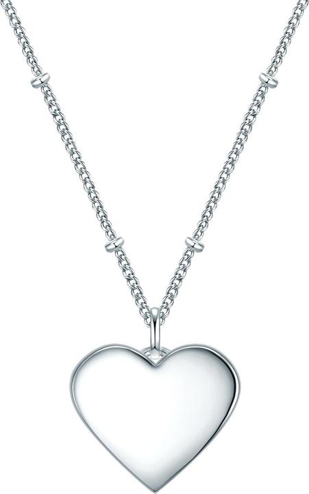 Immagine prodotto Eastside Cuore da donna in acciaio inox argento 40,0 cm di catena base + 5,0 cm di estensione - 29750 (Acciaio inox 100%, 40 - 45 cm)