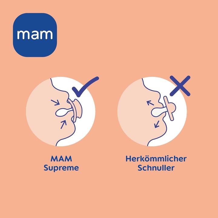 Produktbild MAM Supreme Night Sil.0-6M V/S 2St (2x, 0 - 6 Monate)