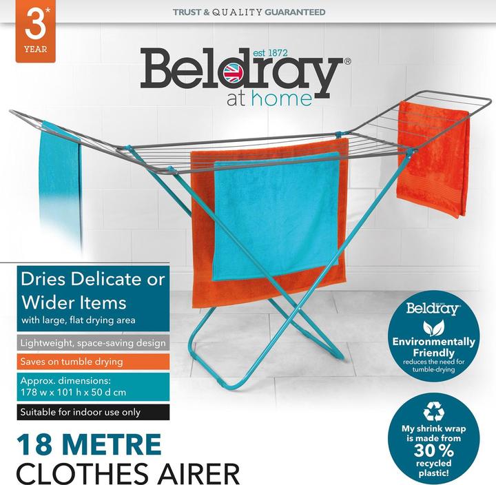 Actual product image Beldray LA023810TQEU7 18 metre clothes airer (18 m)