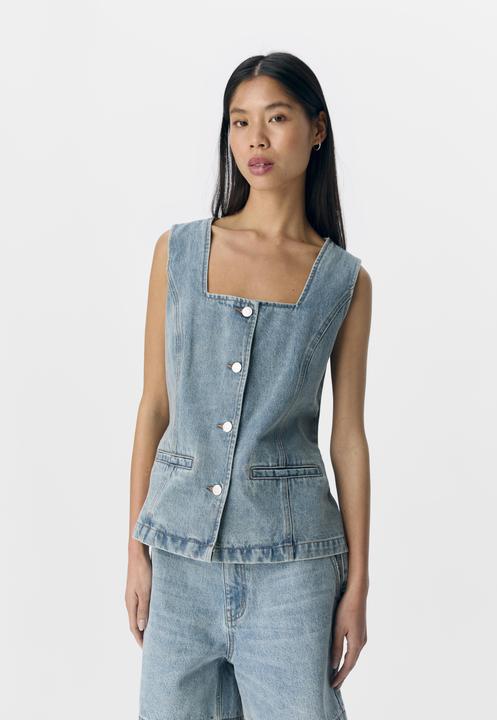 Produktbild Object Karreeausschnitt Jeansweste (L)