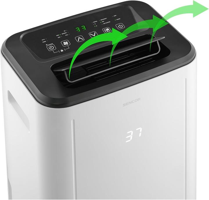 Produktbild Sencor SDH 2028WH weiss / Luftentfeuchter / 360W / bis zu 60 m2 / 6L (60 m², 20 l/24h)