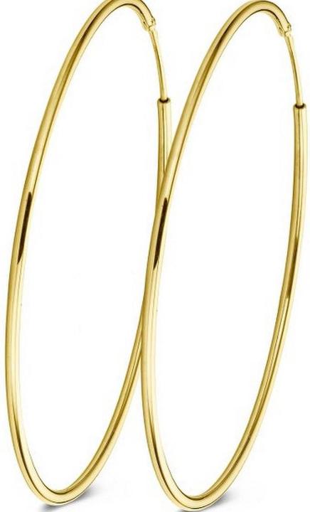 Casa -Schmuck Oorringen DMC XXL Gold vergoldete Ohrringe - 70 mm (Argent 925)