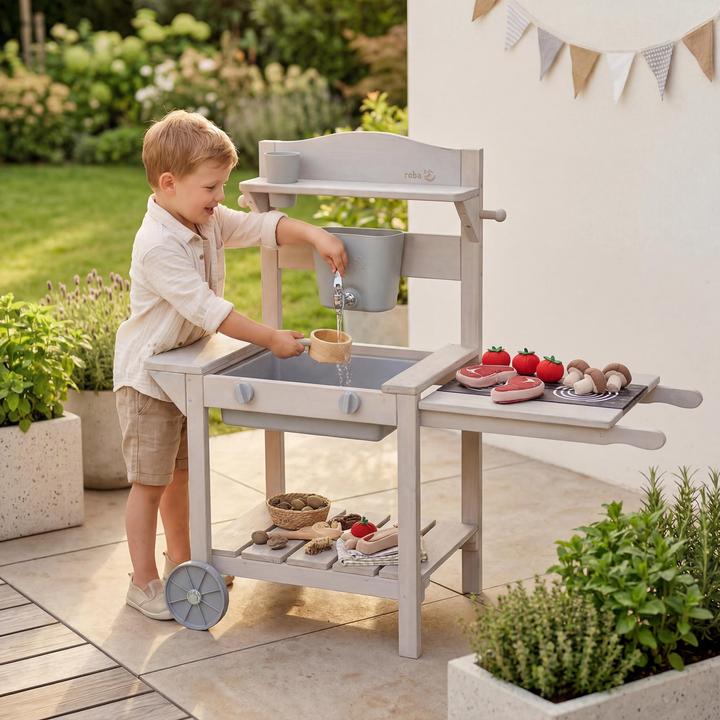 Actual product image Roba Mobile play and mud kitchen BBQ