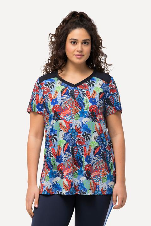 Immagine prodotto Ulla Popken Maglia funzionale dal taglio svasato con scollo a V e mezze maniche (42, 44)