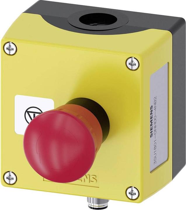 Font black, Shield silver, Upper part of housing yellow