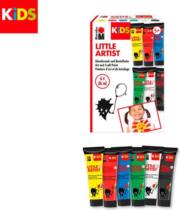 Image du produit Marabu Little Artist Sort 6x36ml (Multicolore, 36 ml)