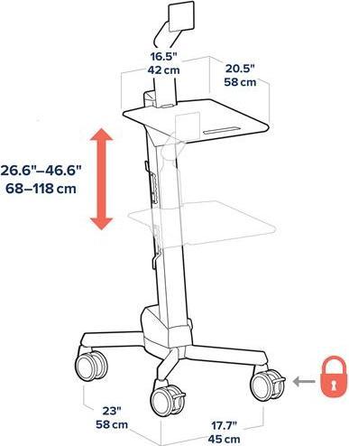 Produktbild Ergotron Neo-Flex (Boden, 22")