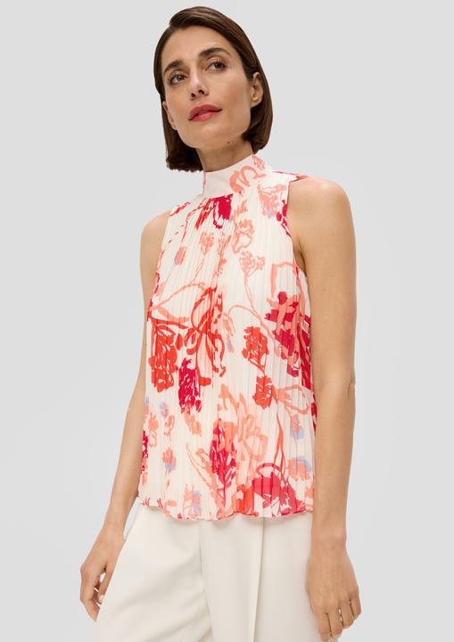 Image du produit s.Oliver Bluse Chiffonbluse mit Plisseefalten (46)