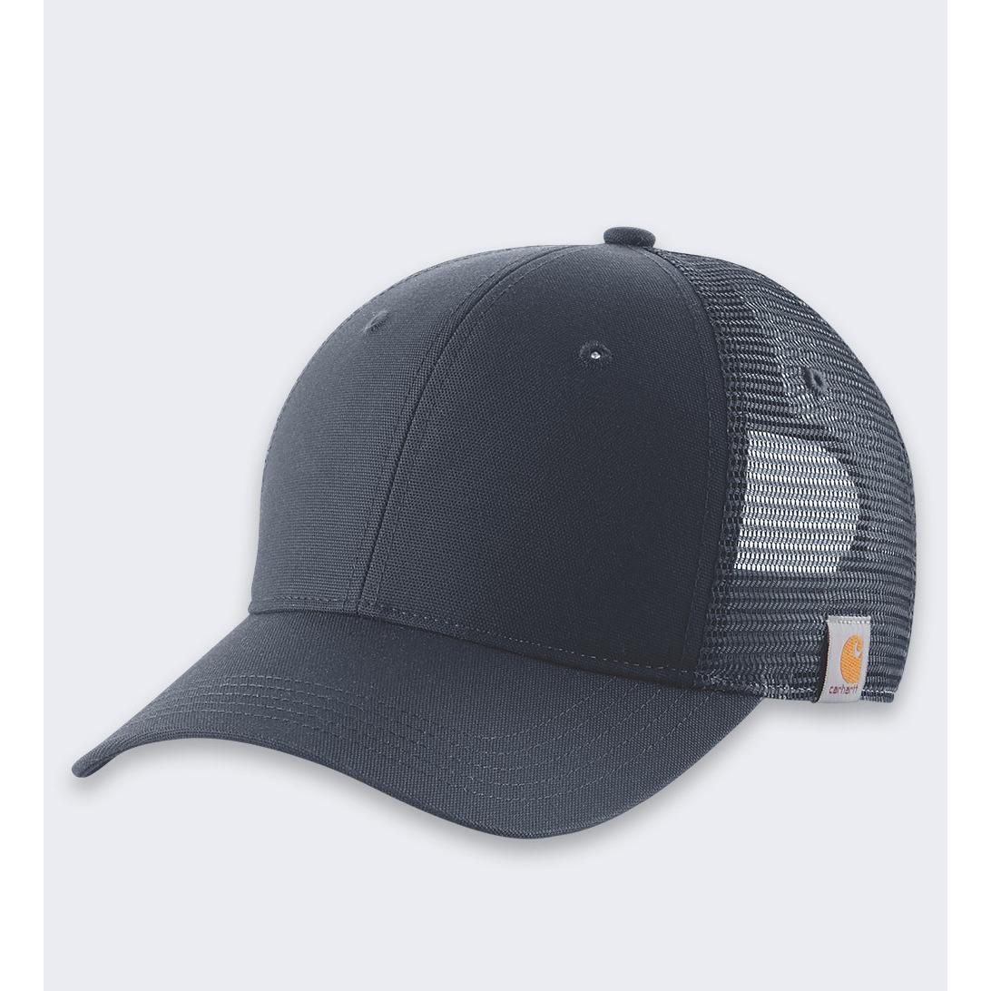 Carhartt, Uomini, Cappellino, Marineblaue Kappe aus Canvas mit Netzrücken, Blu