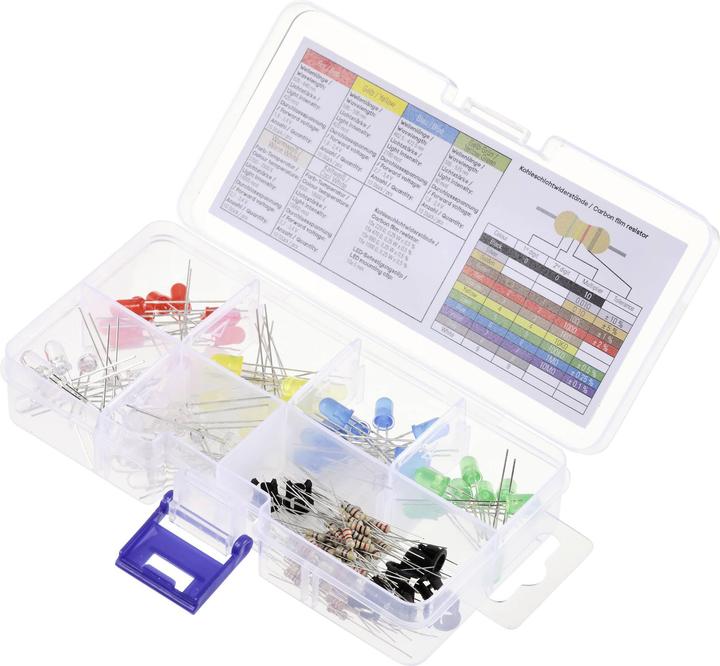 Tru Components LED bedrahtet Rot, Gelb, Blau, Gelb-Grün, Warmweiss, Kaltwe
