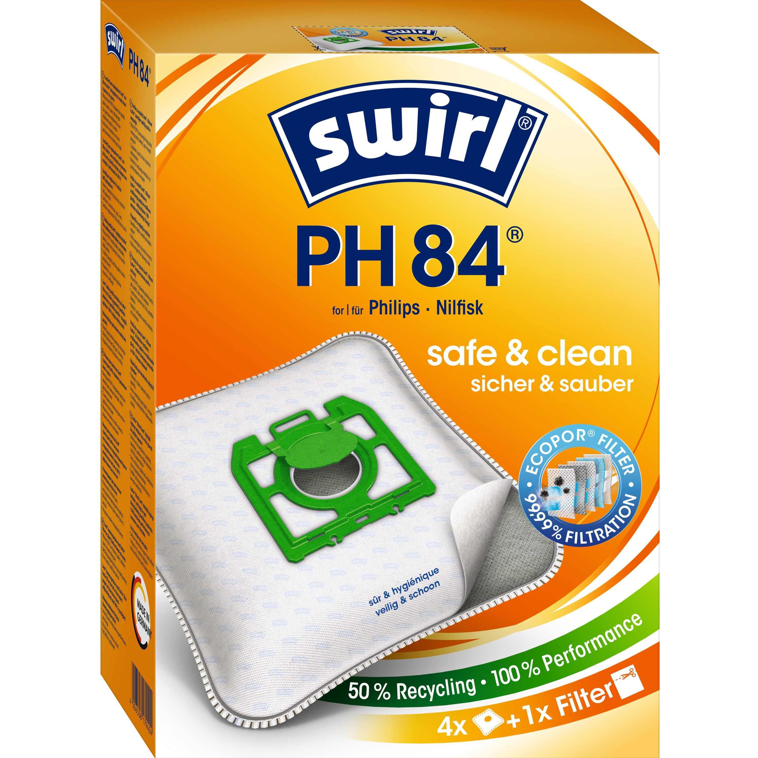 3X Swirl Ph 84, Sacchetti Per Aspirapolvere