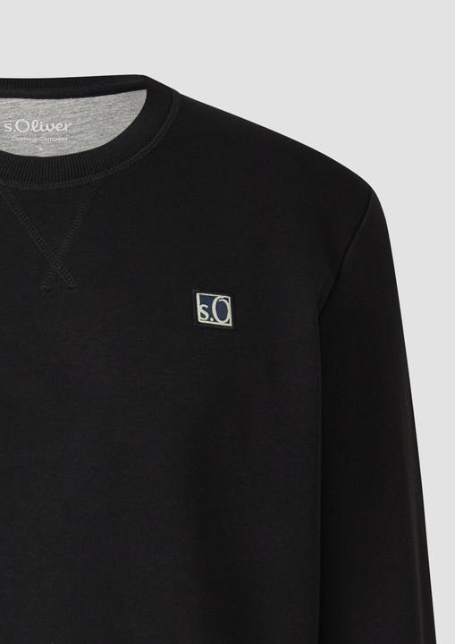 Produktbild s.Oliver Sweatshirt Weiches Sweatshirt aus Baumwollmix mit Crew Neck (L, M)
