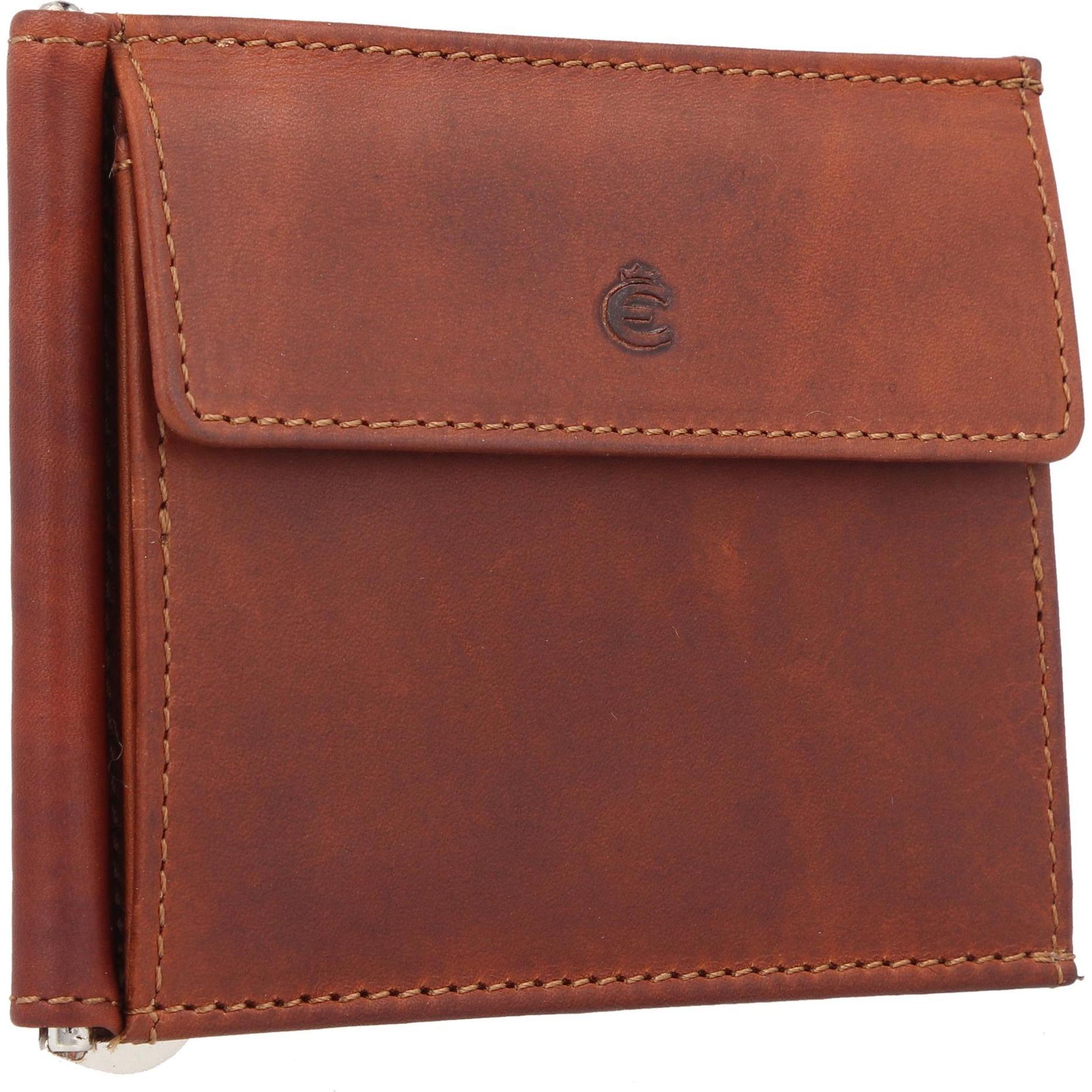 Thumbnail - Esquire, Herren, Portemonnaie, Dallas Geldböse Leder 11 cm, Braun