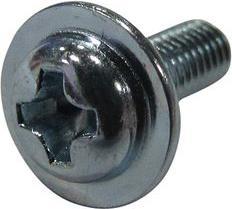 Actual product image RND Components Screw with washer, Integrated washer, Phillips, PH2, M3, 6mm, Pack of 100 (100 Screws per piece)