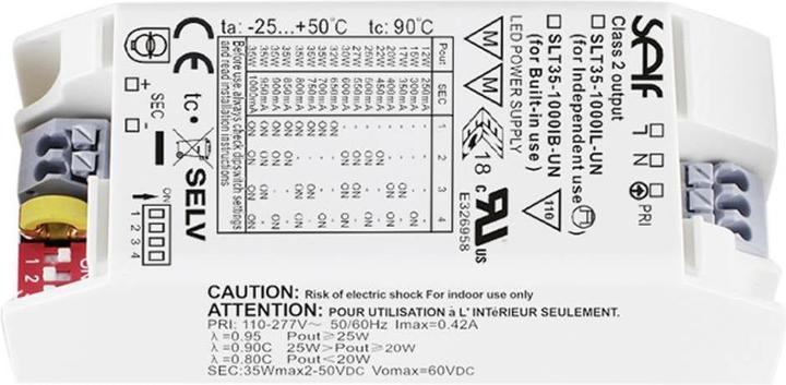 Self Electronics LED driver constant current 60 W 250 - 1000 mA 2 - 50 V/DC nich