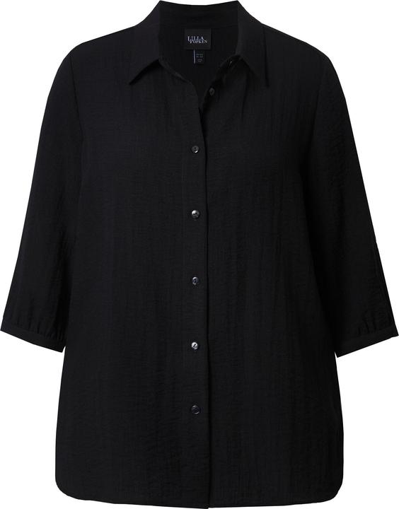 Produktbild Ulla Popken Hemdbluse, Leinenoptik, A-Linie, Hemdkragen, 3/4-Arm (50, 52)