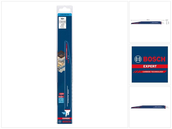 Produktbild Bosch Professional Zubehör EXPERT ‘Multi Material’ S 1256 XHM Säbelsägeblatt, 10 Stück