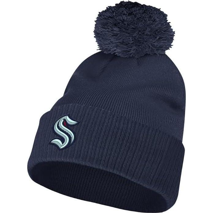 Adidas, Berretto, Cappello NHL SR con polsino degli Oilers (nero, Anaheim), Nero, (Taglia unica)