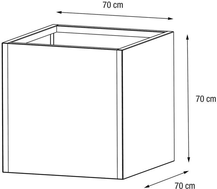 Produktbild Herstera Metal Planter Cube (70 x 70 x 70 cm)