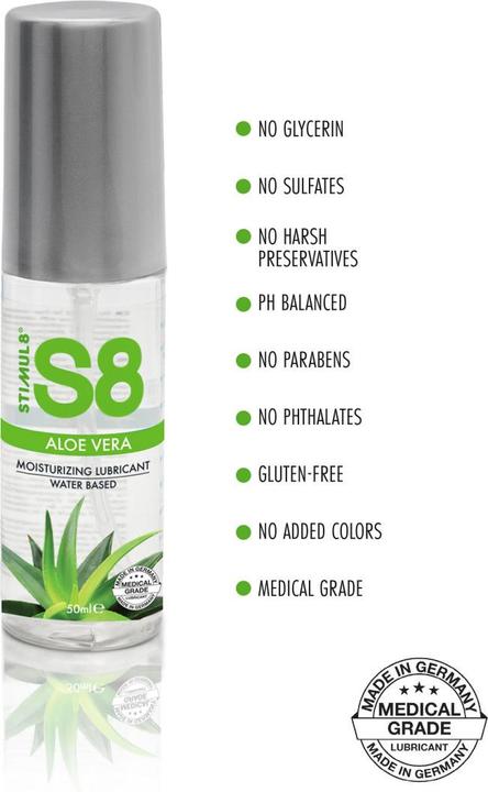 Actual product image Stimul8 S8 WB Aloe Vera Lube 50ml (50 ml)