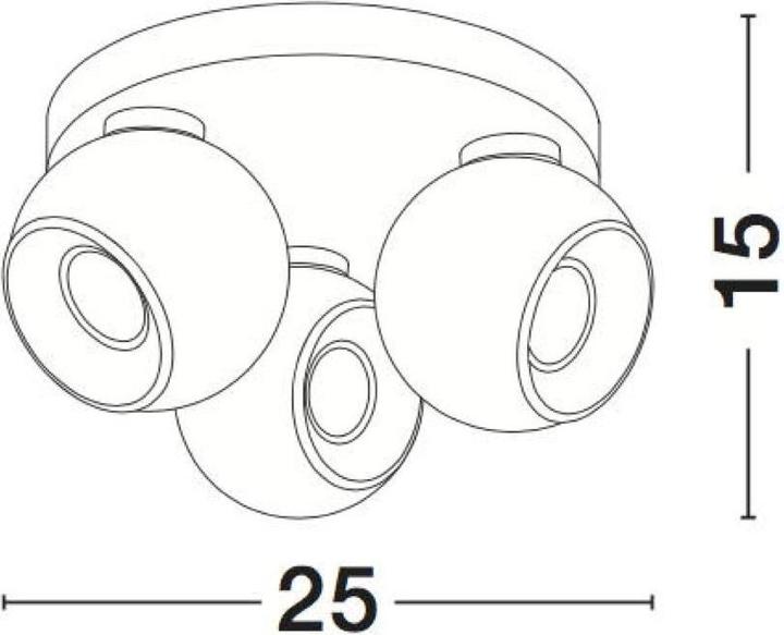 Actual product image Nova Luce Gates (GU10)
