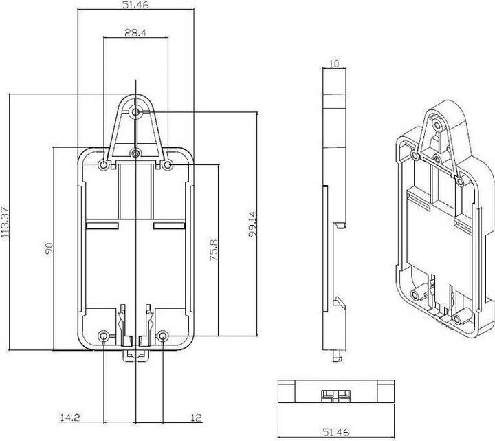 Produktbild Sonoff DIN-Schienen Halter DR