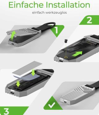 Immagine prodotto Icy Box IB-1919M-C42 M.2 NVMe Enclosure via USB4 (M.2 2280)