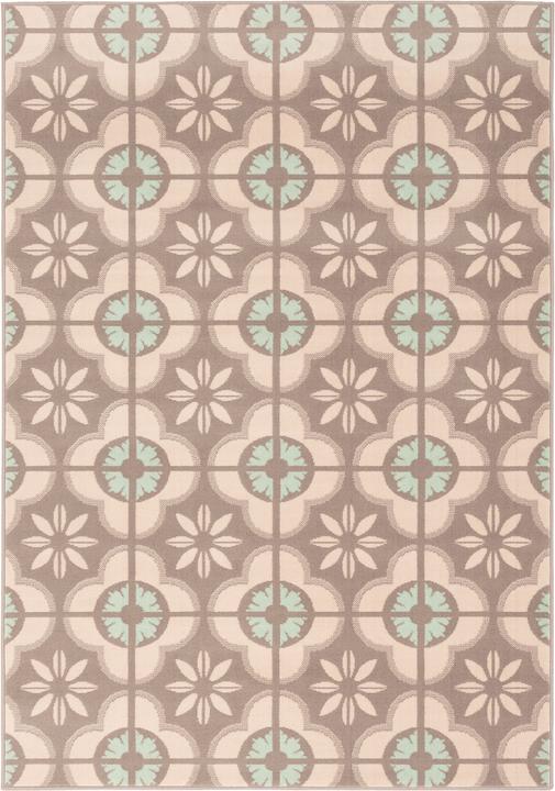 Produktbild Pergamon Designer Teppich Samba Modern Fliesenoptik (80 x 150 cm)