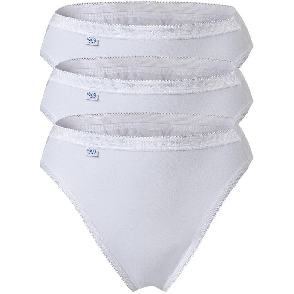 Sloggi, Damen, Unterhosen, Basic+ Tai Taillenslip, Weiss, (L, 3er Pack)
