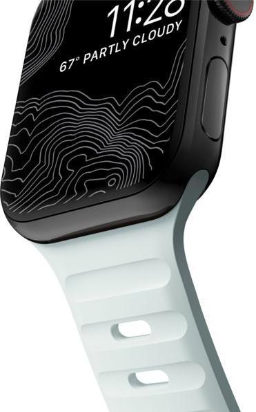 Actual product image Nomad Sport Band 38/40/41mm Icy Blue Glow (Fluororubber (FKM))