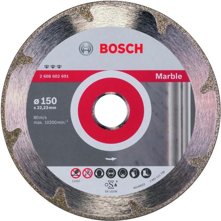 Produktbild Bosch Professional Zubehör PRO Marble Diamanttrennscheibe, 150 x 22,23 mm