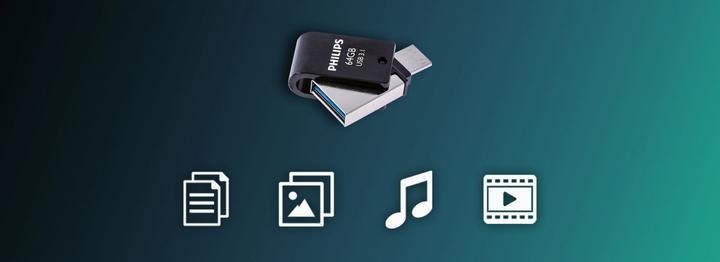 Immagine prodotto Philips FM64DC152B/00 (64 GB, USB-A, USB-C, USB 3.1)